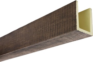 Poutre en bois faux lamellé-collé Heritage Timber Resawn Rip, 3 côtés (type <span class=keywords><strong>U</strong></span>), 3 1/2 po de largeur x 3 1/2 po de hauteur x 72 po de longueur, finition Kona Brown, pour moulures et garnitures de plafond - Product Image 6