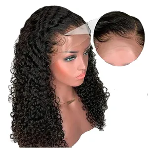 130% di densità di spessore e pieno frontal del merletto dei capelli umani Brasiliani parrucche dei capelli umani ricci