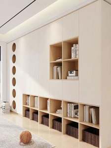 Meubles de maison en bois cloison d'étagère personnalisée armoire de rangement décorative étagère en bois bibliothèques et étagères - Product Image 6