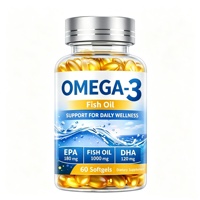 Capsules d'huile de poisson à forte concentration EPA DHA, complément alimentaire pour le soutien du cœur et du cerveau pour adultes