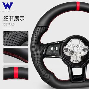 Volante Volkswagen <span class=keywords><strong>R</strong></span> <span class=keywords><strong>Line</strong></span> Compatible con Passat <span class=keywords><strong>Golf</strong></span> 6 7 CC Lamando Sagitar Lavida Bora Magotan GTI <span class=keywords><strong>R</strong></span> - Product Image 2