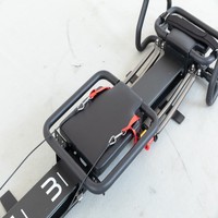 Mesin Pilates Reformer Mini Pro Fitness Compact, Peralatan Aluminium Tahan Lama untuk Tubuh, Grosir untuk Studio