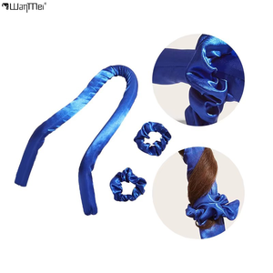 Rizador <span class=keywords><strong>de</strong></span> Cabello Wanmei Slacker, Palo <span class=keywords><strong>de</strong></span> Espuma PET, Paño <span class=keywords><strong>de</strong></span> Color, Rizador sin Calor con Correa, Ondas Grandes, Cabello Ondulado, 3 Piezas - Product Image 1