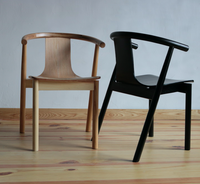 JP Chaise de salle à manger moderne en bois de chêne massif de haute qualité avec accoudoir tufté pour restaurant café boutique meubles de salle de bain salon