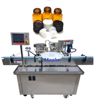 Machine à étiqueter rotative automatique 10ml 60ml pour le remplissage de gouttes oculaires liquides, bouteille d'huile essentielle, tube à essai, flacon, remplissage bouchage