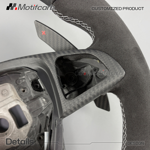 Volant personnalisé en carbone mat pour Mercedes-Benz Classe E et Classe C AMG W205 W213 A45 C63 C43 GT S GLA GLC GLE 2015-2018 - Product Image 4