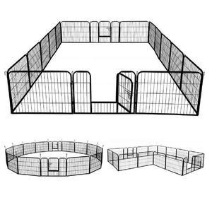 8Panel Hunde zaun 80x60cm Tragbarer Metall Hunde zaun Haustier Panels Kleiner Hund Laufs tall/Zwinger-Zaun für Camping und Rving - Product Image 2