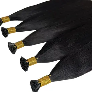 Factory Price Keratin I Tip Human Hair Extensions 100% Virgin Remy Hair High Quality Pre Bonded Stick I Tip Cuticle Aligned Hair