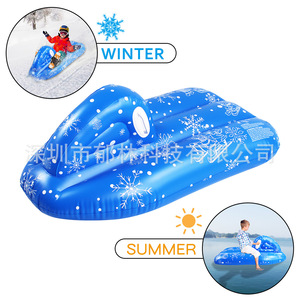 <b>Inflatable</b> Kids Ride On Float Boat With Snowflake Design For Pool Fun - Product Image 2