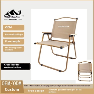 Kursi Lipat Outdoor Modern dengan Logo OEM Kermit, Kursi Taman, Camping, Pantai, Langsung dari Pabrik, Furnitur Logam - Product Image 5