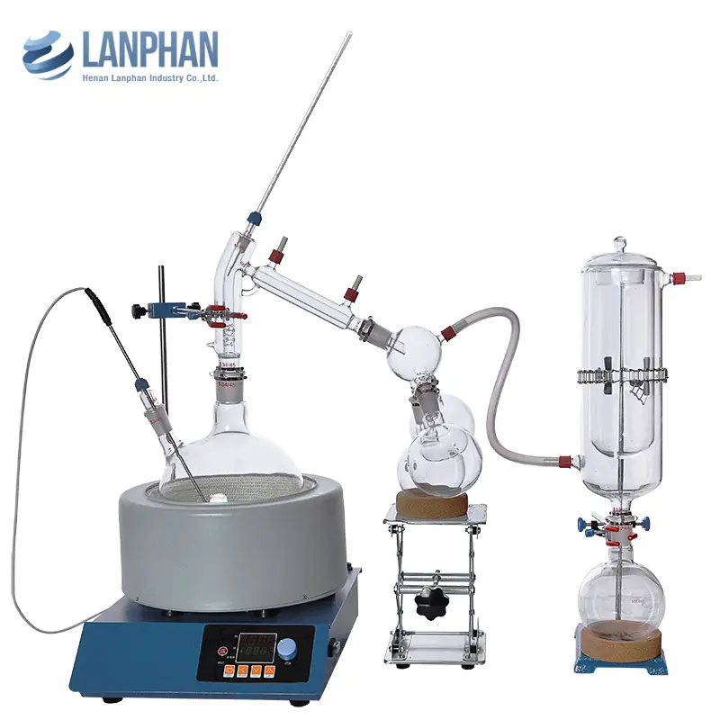 Lab 2L Kurzweg-Destillationsglas-Labor kit