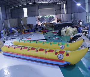 Promotion exceptionnelle : Bateau banane gonflable 8 places <span class=keywords><strong>2023</strong></span> pour enfants et adultes – Tube aquatique tractable pour eaux fraîches - Product Image 6