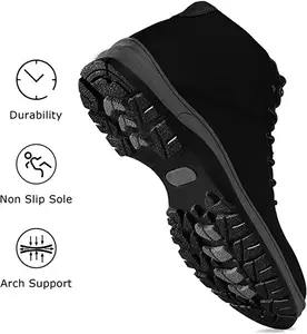 Stivali da Trekking leggeri da uomo resistenti all'acqua metà caviglia lavoro Casual escursionismo Trekking stivali da esterno scarpe da Trekking antiscivolo