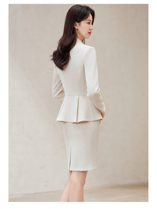 <span class=keywords><strong>S</strong></span>-4XL Set di abiti neri rosa primavera autunno Set di abbigliamento da lavoro per Host alto Set di Blazer e pantaloni professionali da donna - Product Image 6