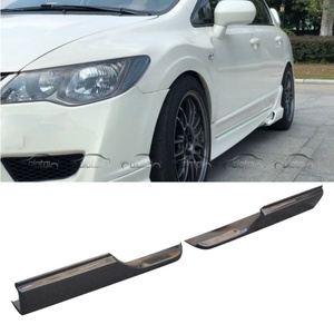 คาร์บอนไฟเบอร์ ชุดแต่งสเกิร์ตข้าง บังโคลนข้าง สปอยเลอร์ข้าง สำหรับ Honda Civic 8TH FD2 Type R 4 ประตู - Product Image 2