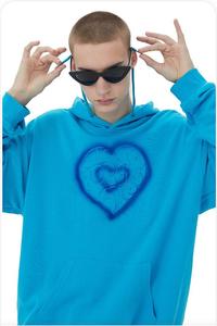 Sudadera de Forro Polar Oversize de 450 g/m² con Forro de Algodón Tejido Suelto y Transpirable, con Capucha y Cuello Personalizado con Relieve, Tejido de Invierno - Product Image 4