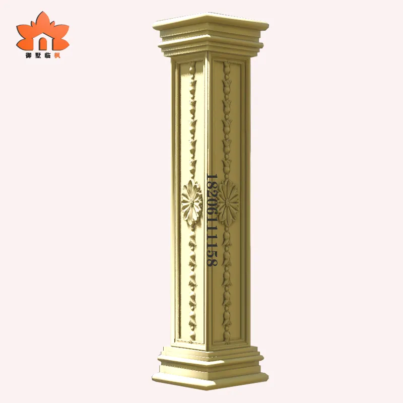 Роскошная резная головка колонны из пенополистирола, под заказ, с белым мрамором, римская столица для строительства
