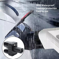 Adaptateur DC EV 250A 250KW de conception nouvelle, CCS2 Type2 vers prise Tesla avec entrée/sortie pour charge rapide, ignifuge