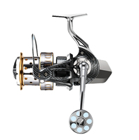Moulinet de pêche spinning BEARKING pour thon, bar, eau salée, eau douce, carpe, vente en gros, 1000 - 7000, frein max 15KG, entièrement métallique