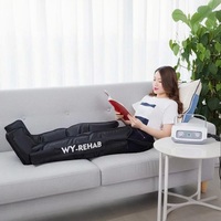 Appareil de massage par compression d'air portable VU à 4 chambres, système de récupération par compression pneumatique intermittente pour la circulation des jambes