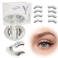 Ensemble de cils magnétiques souples avec applicateur, cils magnétiques fins réutilisables sans colle, faux cils imperméables, longueur personnalisée
