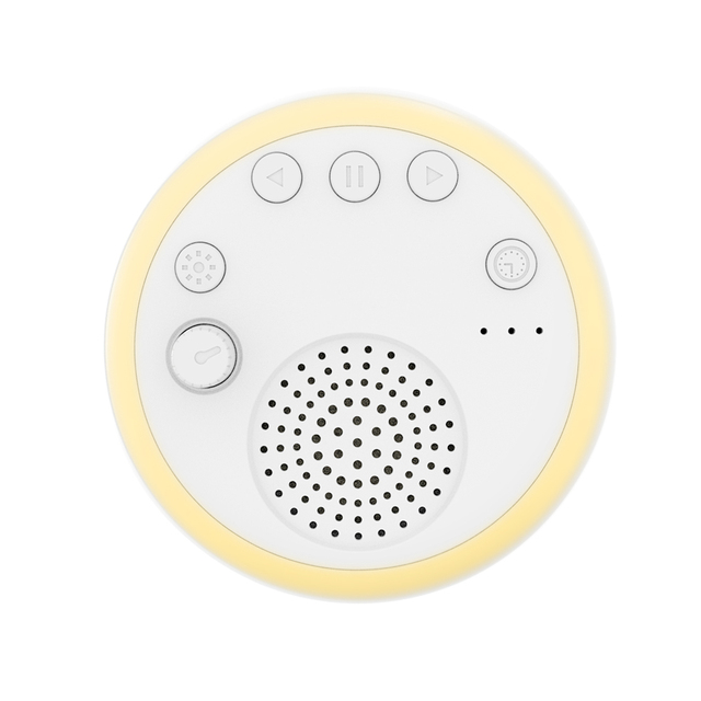 900mAh Rechargeable White Noise Sleep Aid Machine - Portable Sound Soother with Tap Control Night Light for Baby & Adult