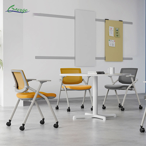 <span class=keywords><strong>Chaise</strong></span> de formation pliable en maille avec roulettes pour étudiants, mobilier scolaire directement de l'usine, idéale pour les conférences <span class=keywords><strong>et</strong></span> les bureaux - Product Image 2