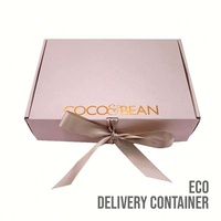 Bee Faltbare Flache Grüne Versandkartons Recycelbare Wellpappe Rosa Versandbox für E-Commerce