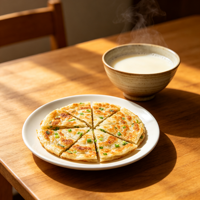 Pancakes aux Oignons Verts Surgelés de Qualité Supérieure, Prêts à Cuisiner, Croustillants, Multi-Couches, Vente en Gros, Fournisseur d'Usine OEM ODM