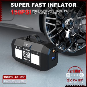 เครื่องจั๊มพ์สตาร์ทพร้อมปั๊มลมดิจิตอล 150PSI  4000A สำหรับงานหนัก  แบตเตอรี่สำรองสำหรับรถยนต์ 20000mAh - Product Image 2