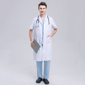 Batas Médicas Nuevas, Batas de Laboratorio Blancas para Médicos y Enfermeras, Uso en Hospitales, <span class=keywords><strong>Dentistas</strong></span>, Universidades y Laboratorios, Batas de Laboratorio Blancas - Product Image 3