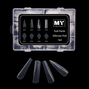 MyBeauty Nails Poly Gel Forms Dual Form Nagels pitzen Gebäude verlängerung Russische Mandel nägel Kunststoff Nagel formen