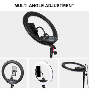 RVB <span class=keywords><strong>trépied</strong></span> Mobile avec portable selfie anneau lumière <span class=keywords><strong>smartphone</strong></span> anneau <span class=keywords><strong>lumineux</strong></span> pour caméra selfie caméra led 10 14 pouces 8 pouces ensemble - Product Image 3