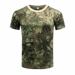 Camiseta de entrenamiento vintage de camuflaje para hombre, ropa de sublimación de poliéster para correr al aire libre de secado rápido, camiseta de camuflaje personalizada al por mayor - Product Image 2