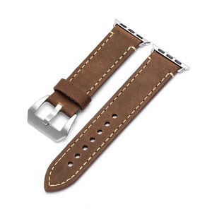 38mm 42mm D'<span class=keywords><strong>apple</strong></span> <span class=keywords><strong>Montre</strong></span> Crazy Horse En Cuir Véritable <span class=keywords><strong>Bracelet</strong></span> <span class=keywords><strong>Montre</strong></span> <span class=keywords><strong>Bracelet</strong></span> - Product Image 3