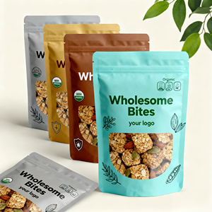 Sacs à fermeture éclair personnalisés <span class=keywords><strong>de</strong></span> qualité alimentaire pour céréales, sachets en plastique personnalisés pour <span class=keywords><strong>millet</strong></span> et riz - Product Image 3