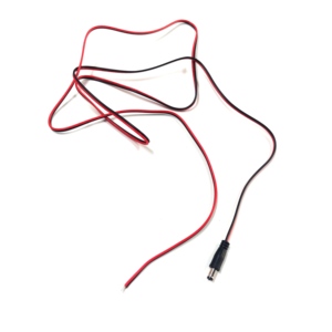 Кабель-удлинитель питания DC5521 5.5мм x 2.1мм, красный/черный провод 18AWG, шнур постоянного тока для камер видеонаблюдения, светодиодных табло, ноутбуков, автомобильных зарядных устройств - Product Image 1