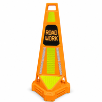Cono de Seguridad Vial Inteligente con LED, IoT 4G, RTK, GPS, Sensor de Radar, Alerta por Voz, Pantalla Personalizable, Advertencia de Construcción Vial, Intermitente