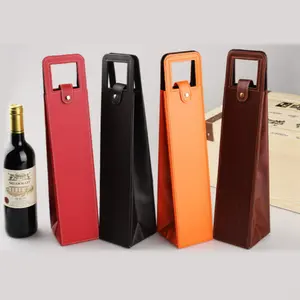 Портативная дизайнерская сумка-тоут для винных бутылок, сумка-переноска для вина из искусственной кожи, сумка-переноска для пива с ручками