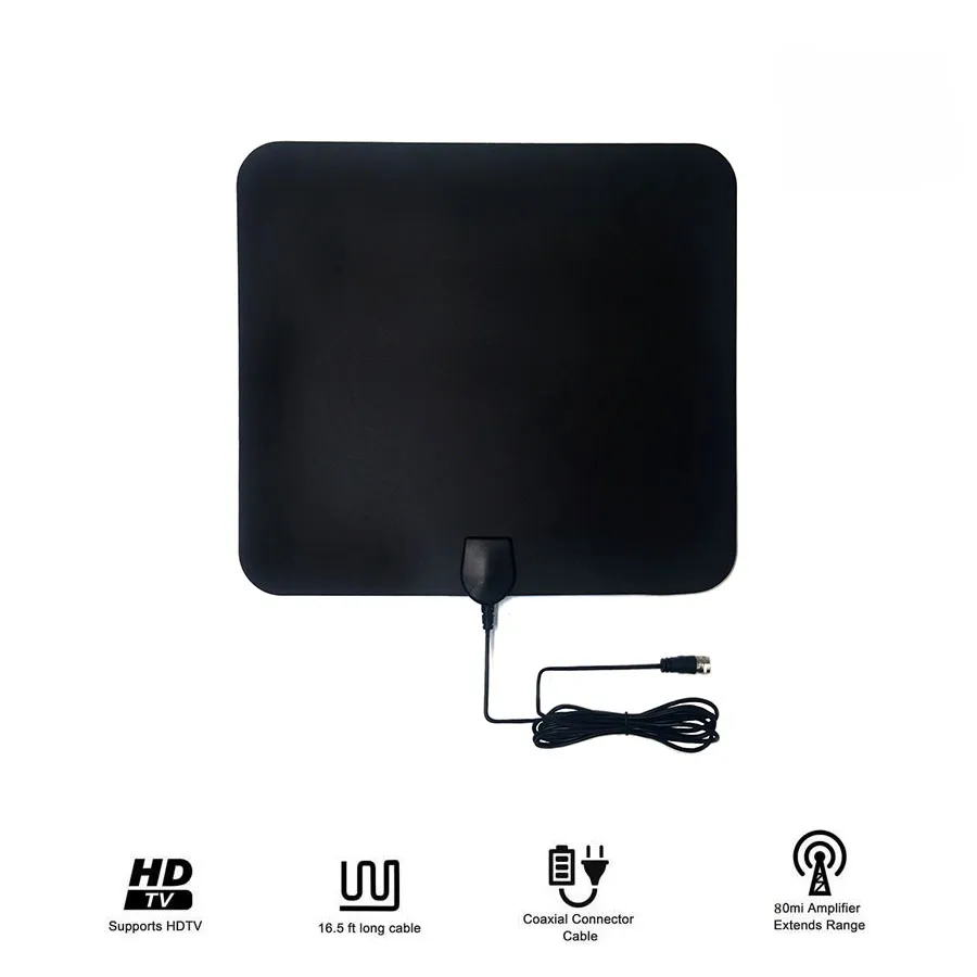 Free Channel Tv Panel Antenna Free Channels Satellite Receiver 50 75 digital antennas for tv Indoor digital hdtv antena