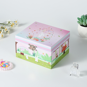 Caja Musical Personalizada Yiyu con Canción <span class=keywords><strong>de</strong></span> Conejito <span class=keywords><strong>de</strong></span> Pascua, Almacenamiento <span class=keywords><strong>de</strong></span> Joyas con Juguete Giratorio, Caja <span class=keywords><strong>de</strong></span> Regalo con Manivela para Niñas - Product Image 3