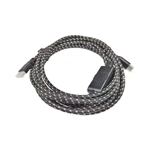 Audio Video 4K 8K Cable trenzado largo USB C a Mini HDMI Cable