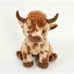 Mochila de Peluche Personalizada de Vaca <span class=keywords><strong>Highland</strong></span> con Diseño de Manchas Marrones, Rellena de Algodón PP, Tamaño de 51cm-99cm - Product Image 5