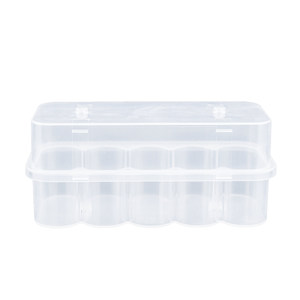 Caja para viales de 3ml/5ml/7ml/10ml/20ml, caja de plástico transparente PP para polvo liofilizado/vacunas para mascotas con tapa, venta al por mayor - Product Image 1