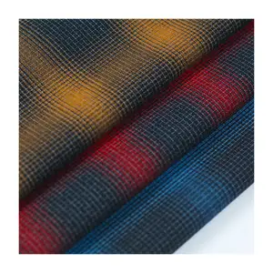 2022 fashion comfortable textile wrinkle free stretch fabric yarn dyed fancy check shirting