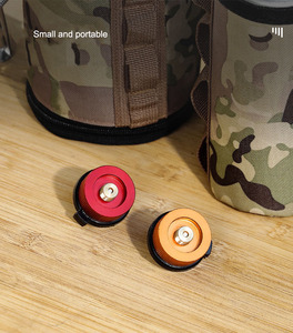 Outdoor Kamperen Gasfles Adapters Vergrendelen Snap-On Gas Bus Adapters Ronde Kachelkop Adapters - Product Image 6