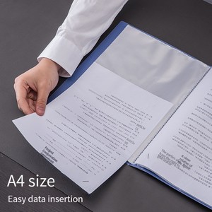 Deli 33660 Thư Mục Tài Liệu Rõ Ràng Chèn A4 Bộ Sưu Tập Dữ Liệu Cuốn Sách Văn Phòng Nguồn Cung Cấp Nhiều Lớp Tổ chức Chất Kết Dính Chất Lượng Cao - Product Image 4