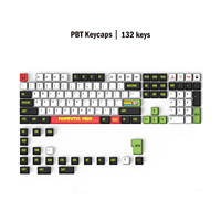 Multi-color Keycaps Mechanical Keyboard for MX Switches Kuromi Theme XDA Profile Dye Sub PBT Double Shot 131 Keys Factory OEM