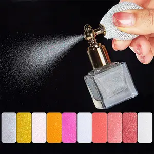 Private Label Glitter Spray Voor Haar En Lichaam Shimmer Spray Highlight Glow Cosmetische Spray Glitter
