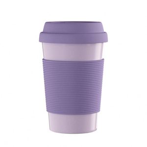 Vasos de Biomasa Sostenibles de 420 ml, Reutilizables, con Tapa de Silicona, Aptos para Lavavajillas, Taza para Café para Llevar - Product Image 1